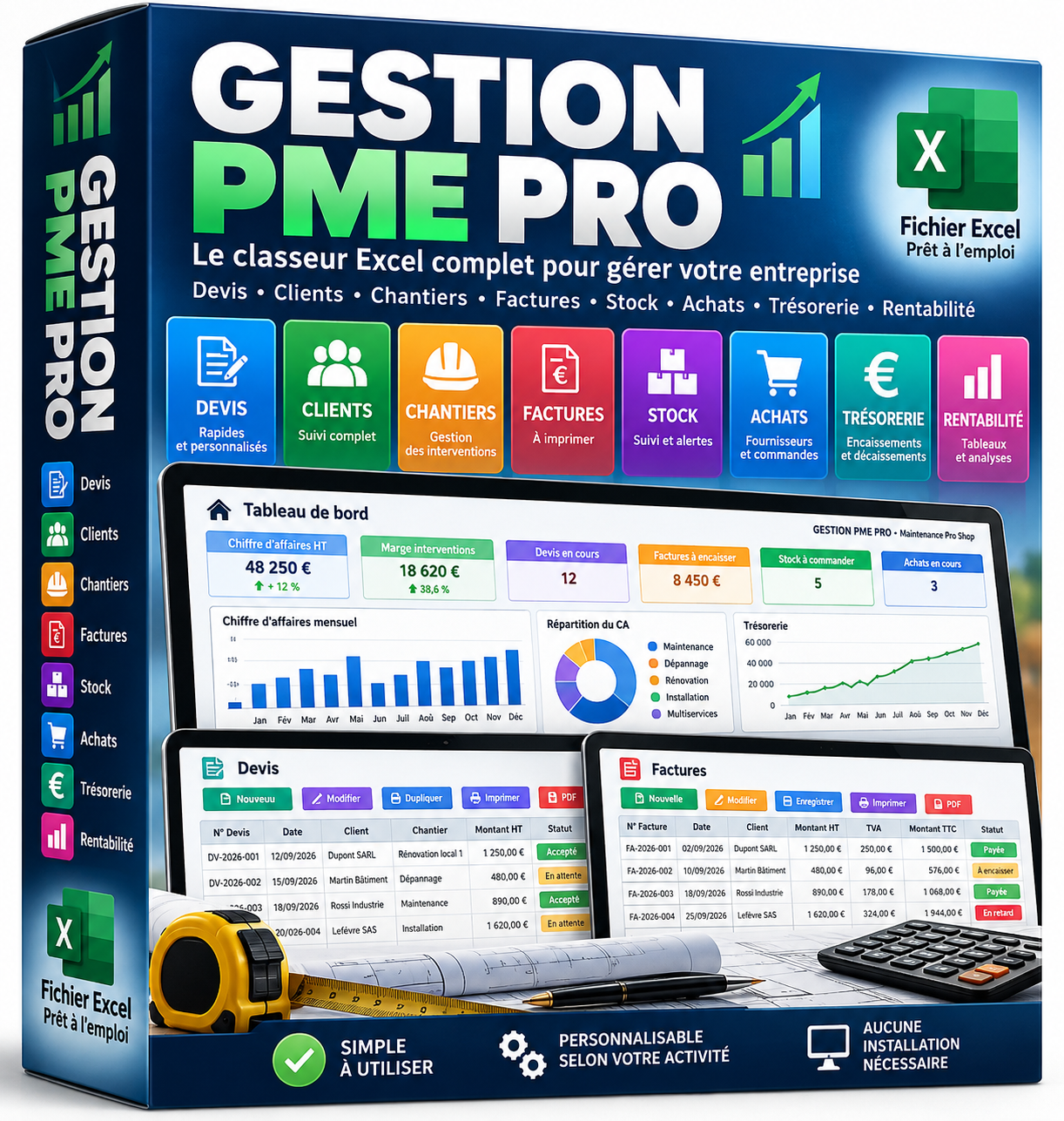 Gestion PME Pro - outil Excel professionnel