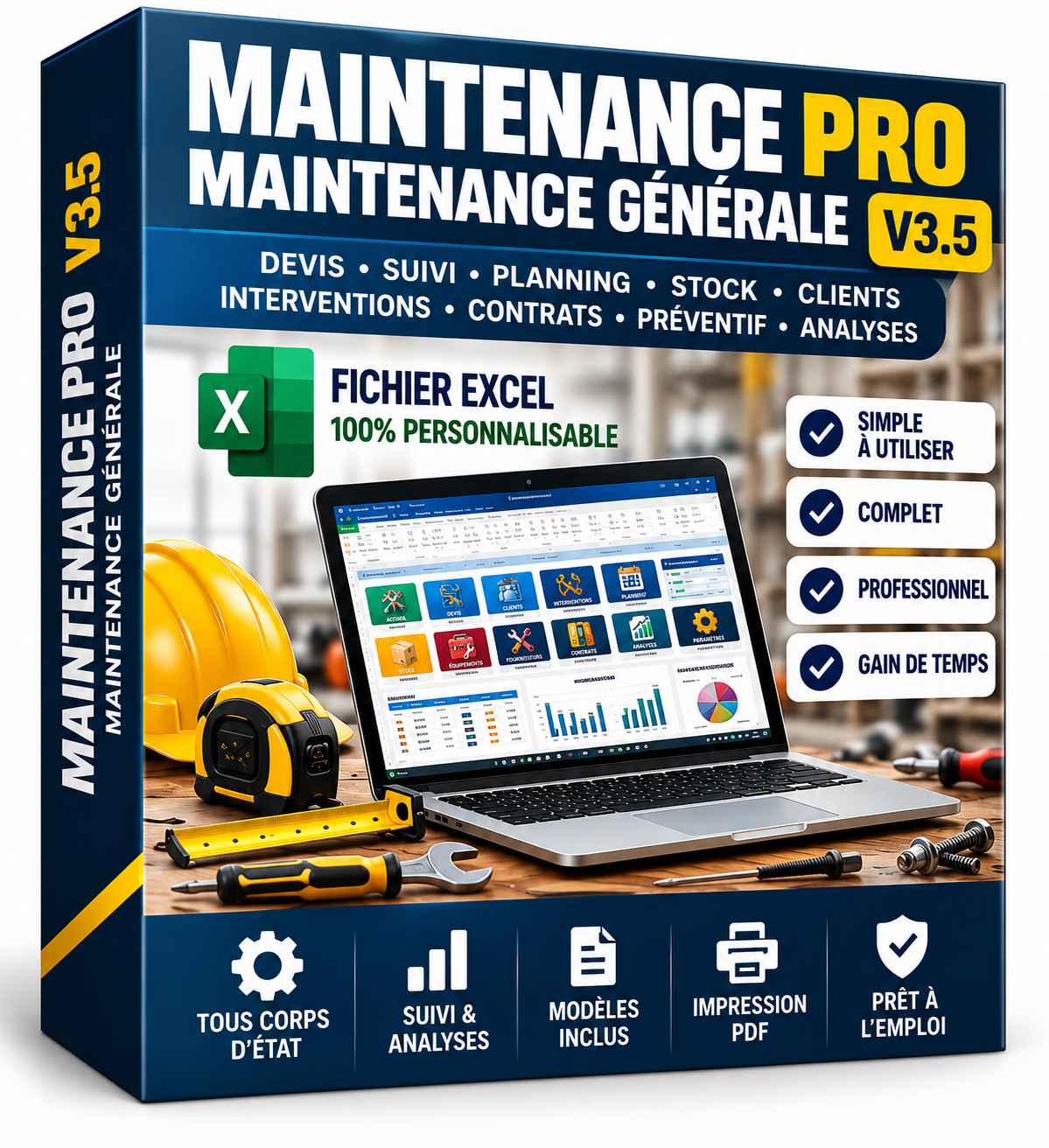 Maintenance Pro V3.5 - outil Excel professionnel